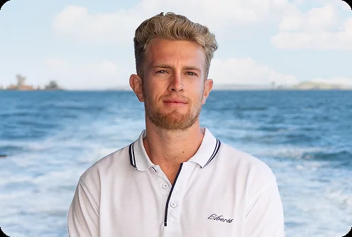 Crew aboard Liberté, for engagement party yacht charters in Auckland